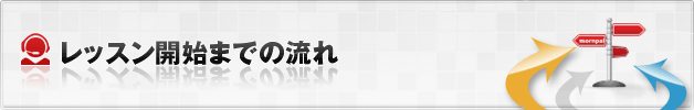 レッスン開始までの流れ